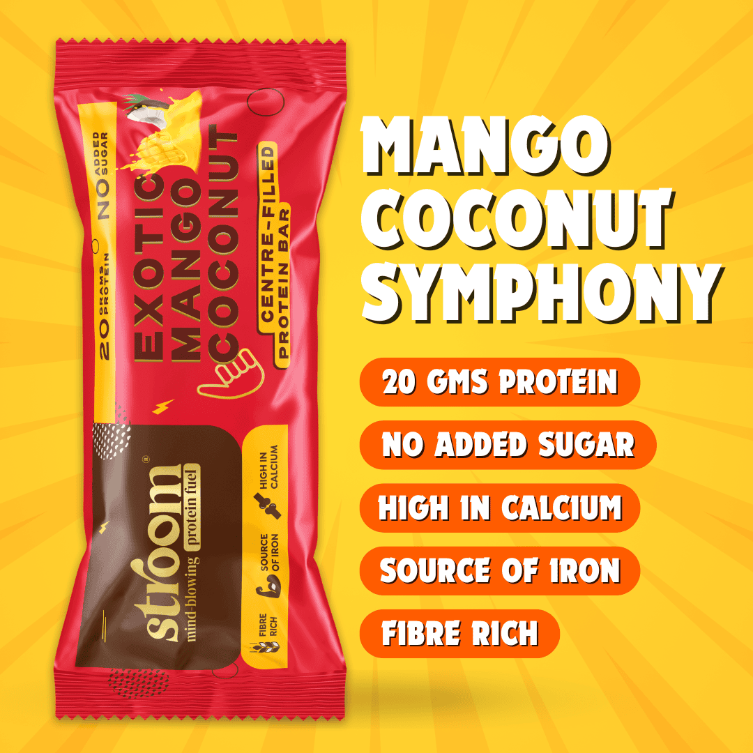 Exotic Mango Coconut - 20g protein Bar – Pack of 6