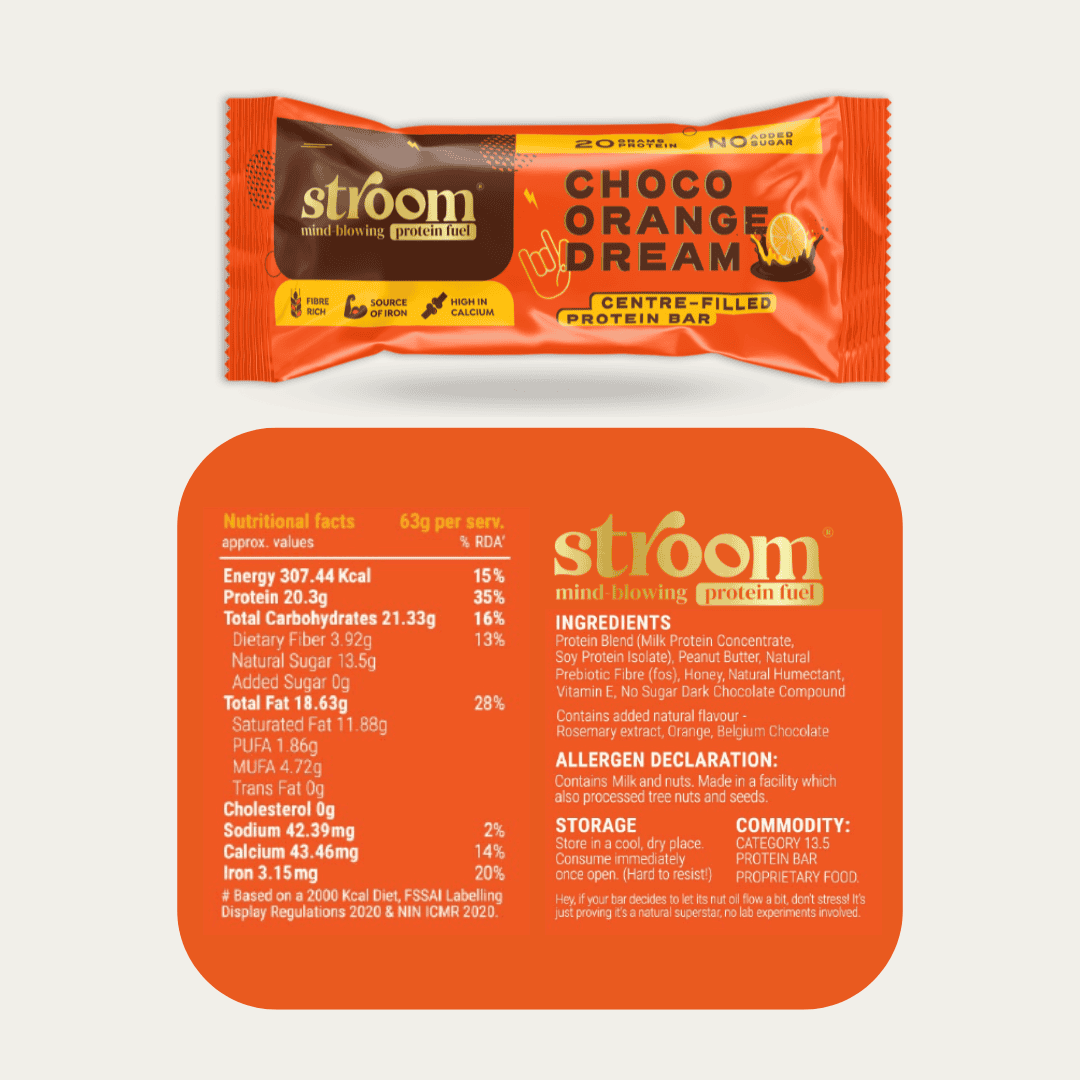 Choco Orange Dream - 20g protein Bar – Pack of 6