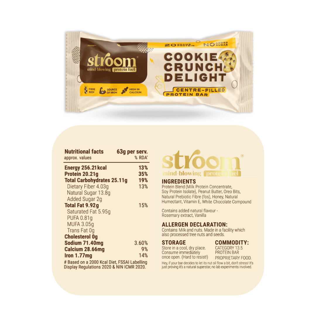 Cookie Crunch Delight - 20g protein Bar – Pack of 6